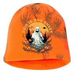 This Is Boo Sheet Halloween Funny Kati - Camo Knit Beanie