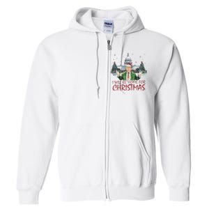 Trump ILl Be Home For Christmas Funny Xmas Full Zip Hoodie