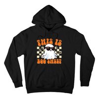 This Is Boo Sheet Ghost Groovy Halloween Hoodie