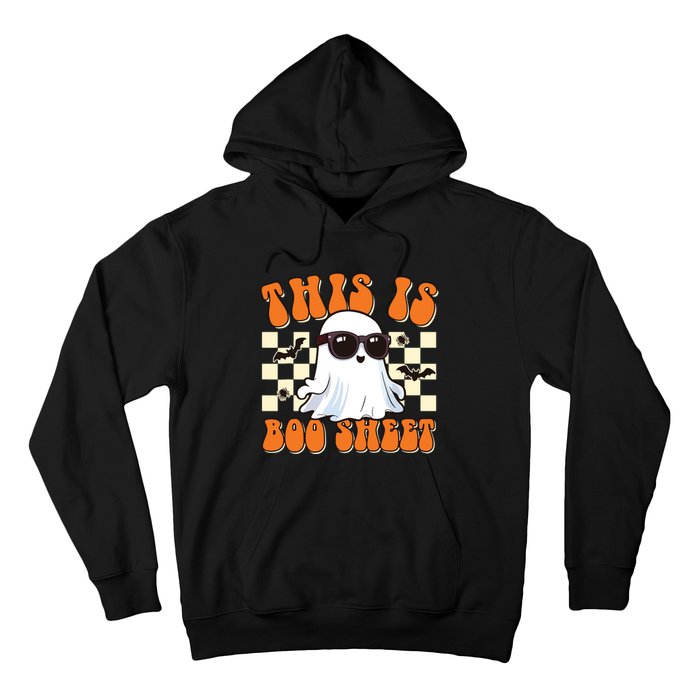 This Is Boo Sheet Ghost Groovy Halloween Hoodie