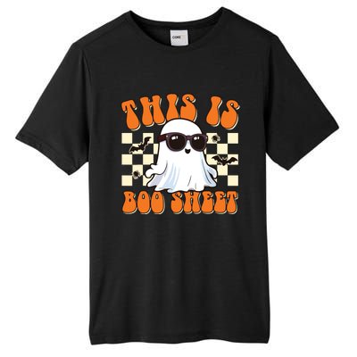 This Is Boo Sheet Ghost Groovy Halloween Tall Fusion ChromaSoft Performance T-Shirt