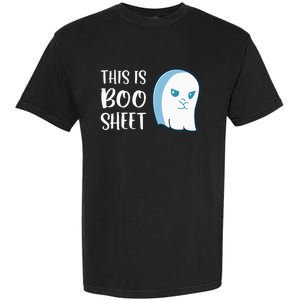 This Is Boo Sheet Funny Halloween Sayings Garment-Dyed Heavyweight T-Shirt