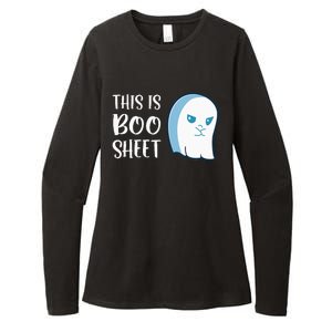 This Is Boo Sheet Funny Halloween Sayings Womens CVC Long Sleeve Shirt