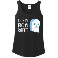 This Is Boo Sheet Funny Halloween Sayings Ladies Essential Tank