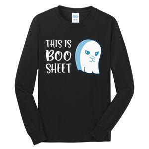 This Is Boo Sheet Funny Halloween Sayings Tall Long Sleeve T-Shirt