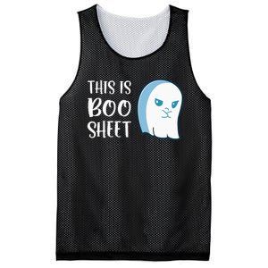 This Is Boo Sheet Funny Halloween Sayings Mesh Reversible Basketball Jersey Tank