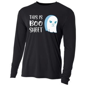 This Is Boo Sheet Funny Halloween Sayings Cooling Performance Long Sleeve Crew