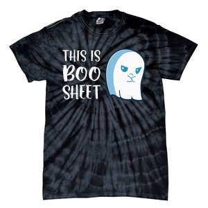 This Is Boo Sheet Funny Halloween Sayings Tie-Dye T-Shirt