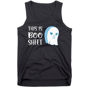 This Is Boo Sheet Funny Halloween Sayings Tank Top