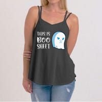 This Is Boo Sheet Funny Halloween Sayings Women's Strappy Tank