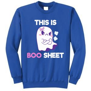 This Is Boo Sheet Funny Ghost Pun Halloween Costume Gift Tall Sweatshirt