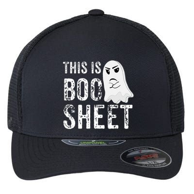 This Is Boo Sheet Bull Shit Halloween Ghost Gift Present Flexfit Unipanel Trucker Cap