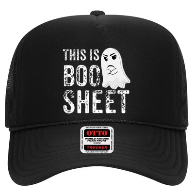 This Is Boo Sheet Bull Shit Halloween Ghost Gift Present Trucker Hat