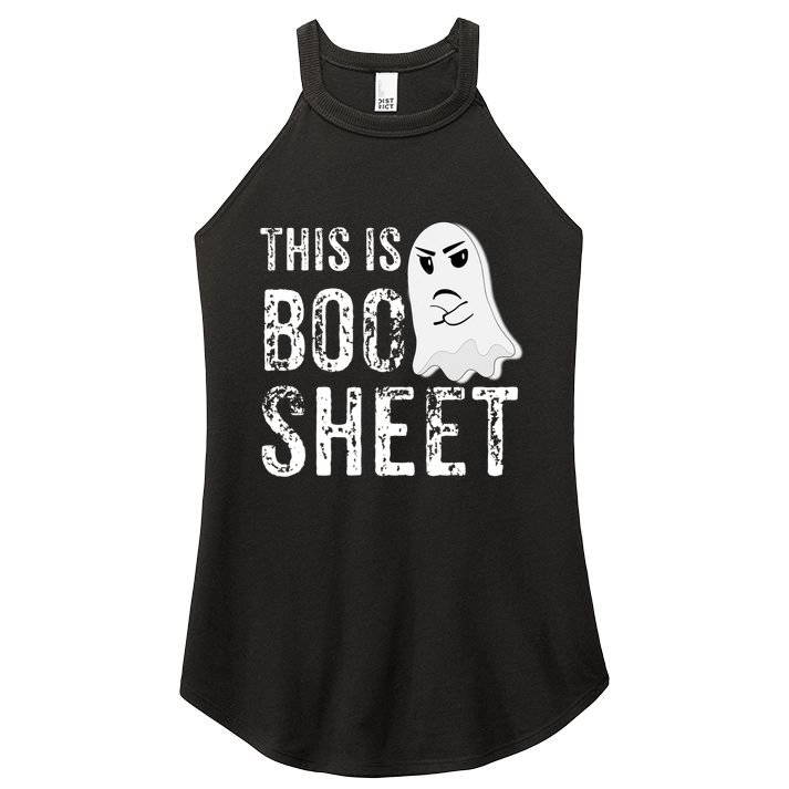 This Is Boo Sheet Bull Shit Halloween Ghost Gift Present Women's Perfect Tri Rocker Tank