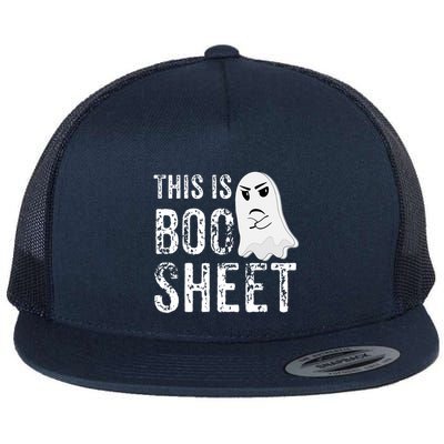 This Is Boo Sheet Bull Shit Halloween Ghost Gift Present Flatbill Hat