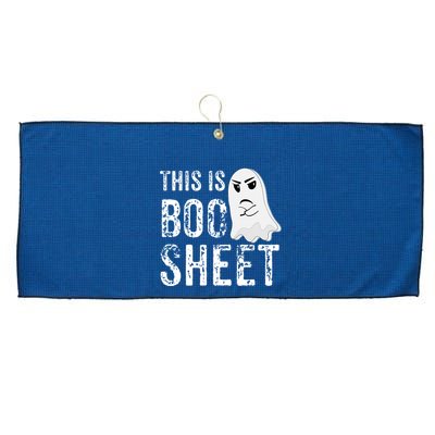 This Is Boo Sheet Bull Shit Halloween Ghost Gift Present Large Microfiber Waffle Golf Towel