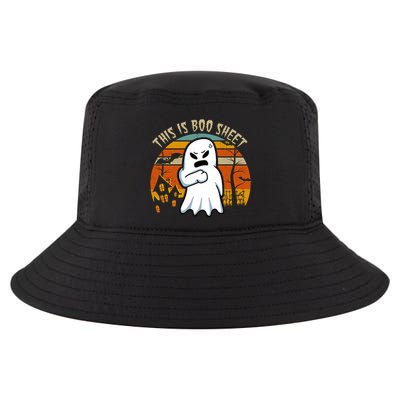 This Is Boo Sheet Ghost Spooky Sunset Funny Cool Comfort Performance Bucket Hat