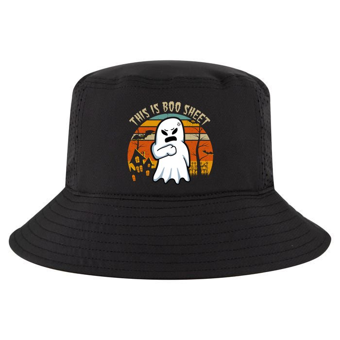 This Is Boo Sheet Ghost Spooky Sunset Funny Cool Comfort Performance Bucket Hat