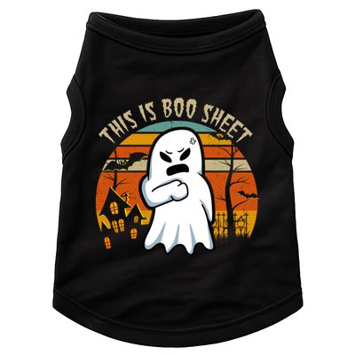This Is Boo Sheet Ghost Spooky Sunset Funny Doggie Tank