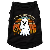 This Is Boo Sheet Ghost Spooky Sunset Funny Doggie Tank
