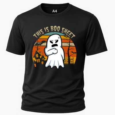 This Is Boo Sheet Ghost Spooky Sunset Funny Performance Shirt