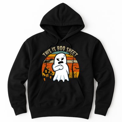 This Is Boo Sheet Ghost Spooky Sunset Funny Hoodie