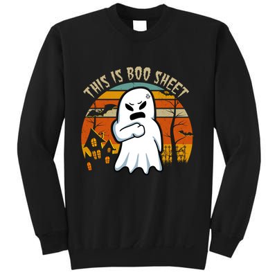 This Is Boo Sheet Ghost Spooky Sunset Funny Sweatshirt