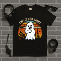 This Is Boo Sheet Ghost Spooky Sunset Funny T-Shirt