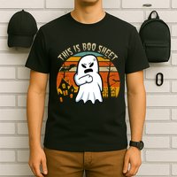 This Is Boo Sheet Ghost Spooky Sunset Funny T-Shirt
