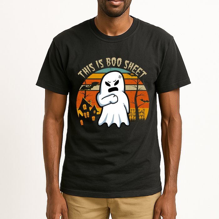 This Is Boo Sheet Ghost Spooky Sunset Funny Tall T-Shirt