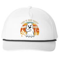 This Is Boo Sheet Ghost Spooky Sunset Funny Snapback Five-Panel Rope Hat