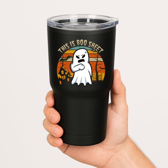 This Is Boo Sheet Ghost Spooky Sunset Funny Tumbler