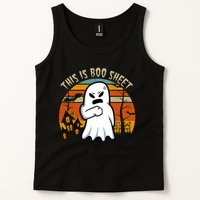 This Is Boo Sheet Ghost Spooky Sunset Funny Tank Top