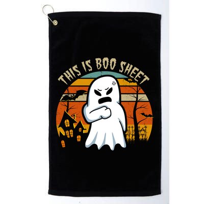 This Is Boo Sheet Ghost Spooky Sunset Funny Golf Towel