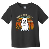 This Is Boo Sheet Ghost Spooky Sunset Funny Toddler T-Shirt