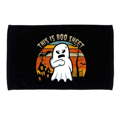 This Is Boo Sheet Ghost Spooky Sunset Funny Microfiber Hand Towel
