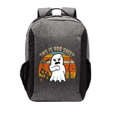 This Is Boo Sheet Ghost Spooky Sunset Funny Vector Backpack