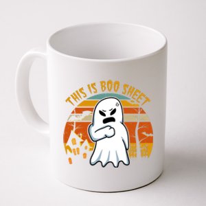 This Is Boo Sheet Ghost Spooky Sunset Funny Coffee Mug