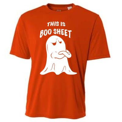 This Is Boo Sheet Funny Halloween Ghost Costume Gift Cooling Performance Crew T-Shirt