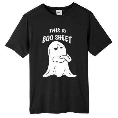 This Is Boo Sheet Funny Halloween Ghost Costume Gift Tall Fusion ChromaSoft Performance T-Shirt