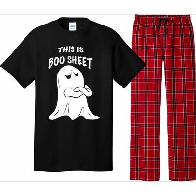 This Is Boo Sheet Funny Halloween Ghost Costume Gift Pajama Set