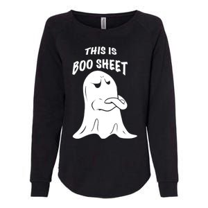 This Is Boo Sheet Funny Halloween Ghost Costume Gift Womens California Wash Sweatshirt