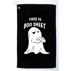 This Is Boo Sheet Funny Halloween Ghost Costume Gift Platinum Collection Golf Towel