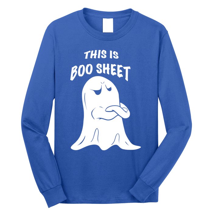 This Is Boo Sheet Funny Halloween Ghost Costume Gift Long Sleeve Shirt