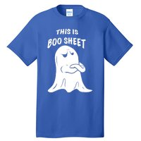 This Is Boo Sheet Funny Halloween Ghost Costume Gift Tall T-Shirt