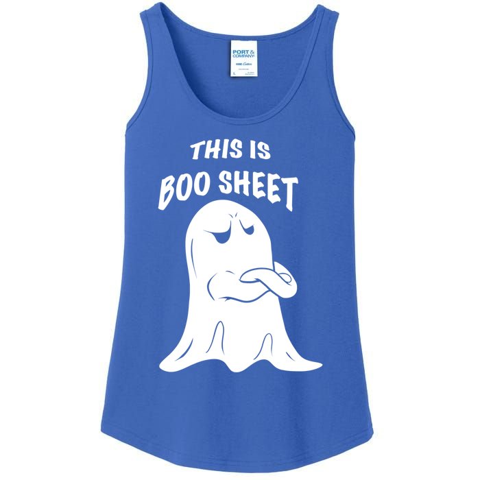 This Is Boo Sheet Funny Halloween Ghost Costume Gift Ladies Essential Tank