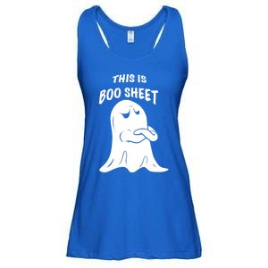 This Is Boo Sheet Funny Halloween Ghost Costume Gift Ladies Essential Flowy Tank