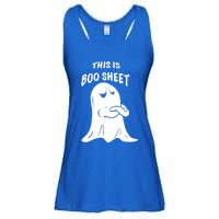 This Is Boo Sheet Funny Halloween Ghost Costume Gift Ladies Essential Flowy Tank