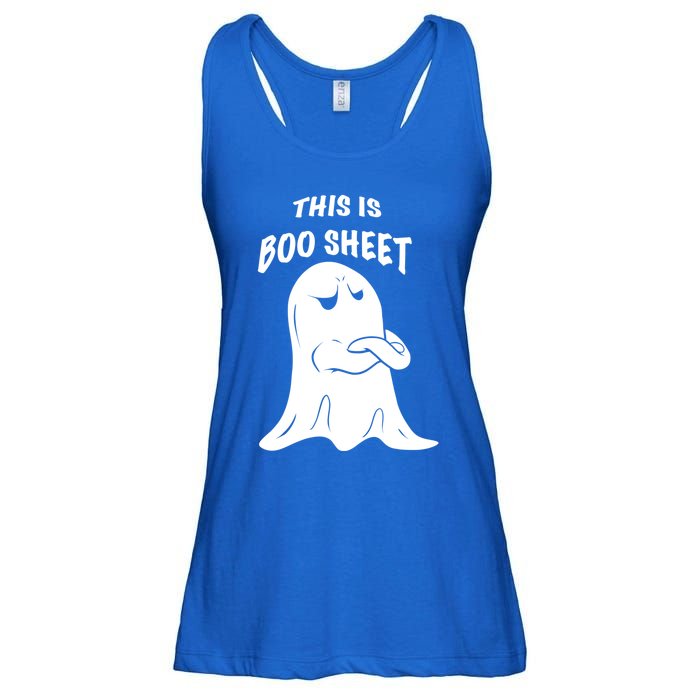 This Is Boo Sheet Funny Halloween Ghost Costume Gift Ladies Essential Flowy Tank