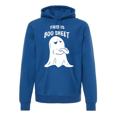 This Is Boo Sheet Funny Halloween Ghost Costume Gift Premium Hoodie